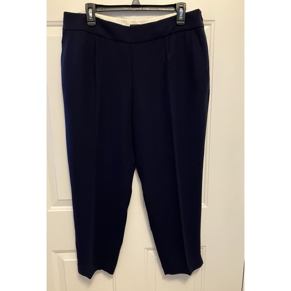 J. Crew Pants - J. Crew Straight Leg High Rise Navy Dress Pants Size 12 Women’s